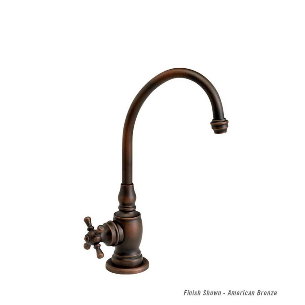Hampton Cold Only Filtration Faucet - Cross Handle