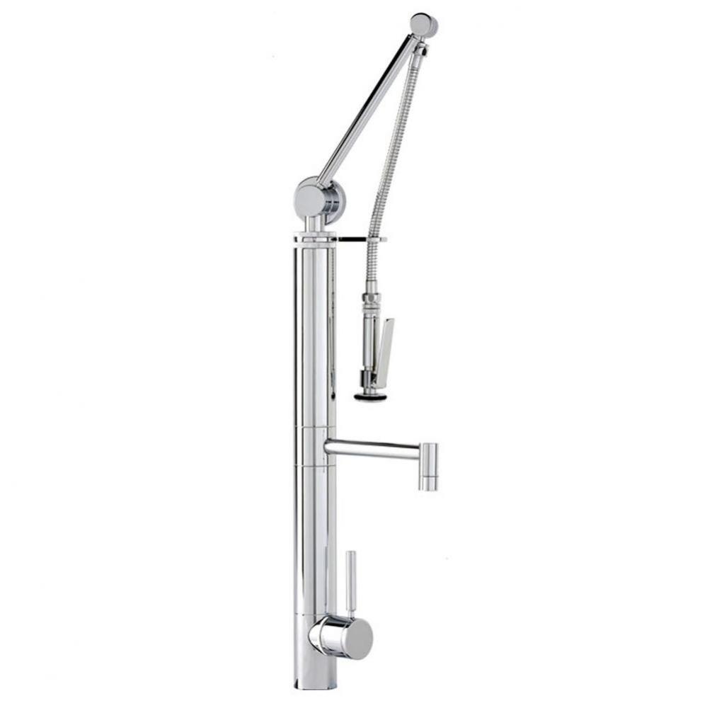 Waterstone Contemporary Gantry Pulldown Faucet - Straight Spout - 3pc. Suite