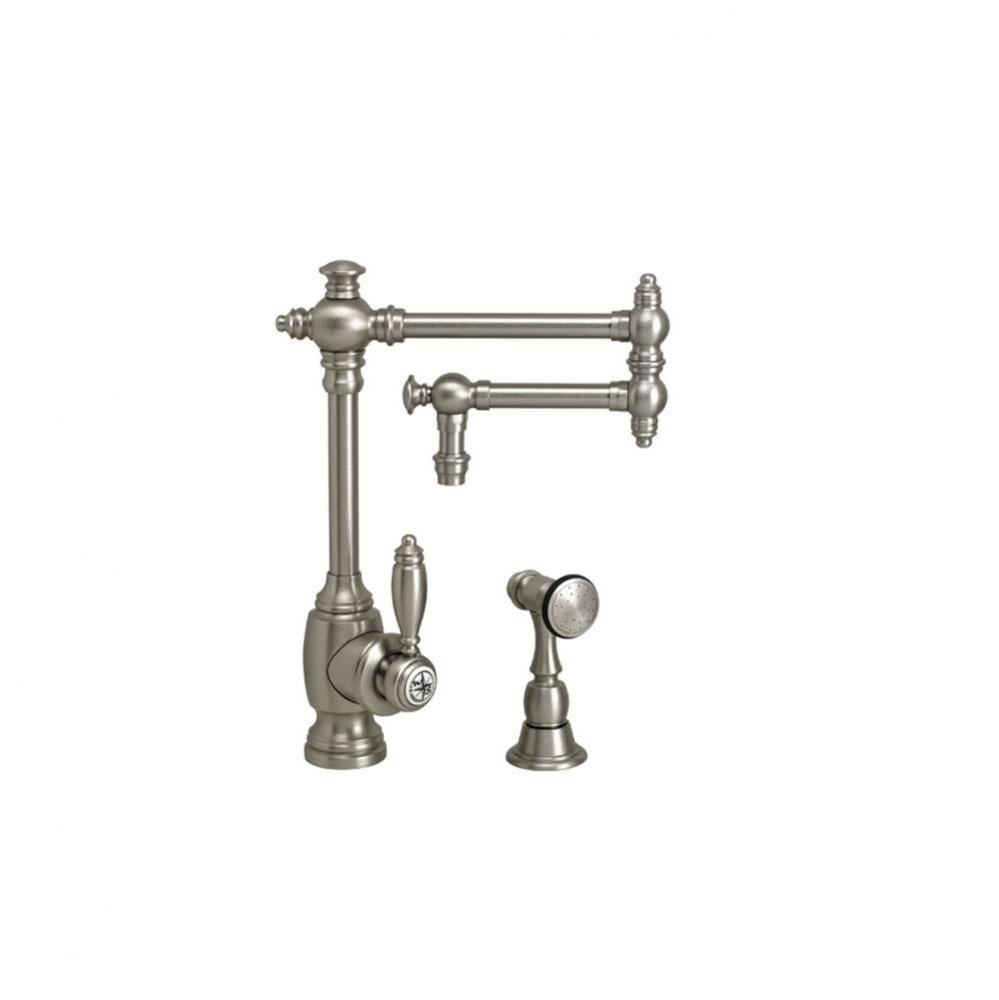 Waterstone Towson Kitchen Faucet - 12'' Articulated Spout w/ Side Spray