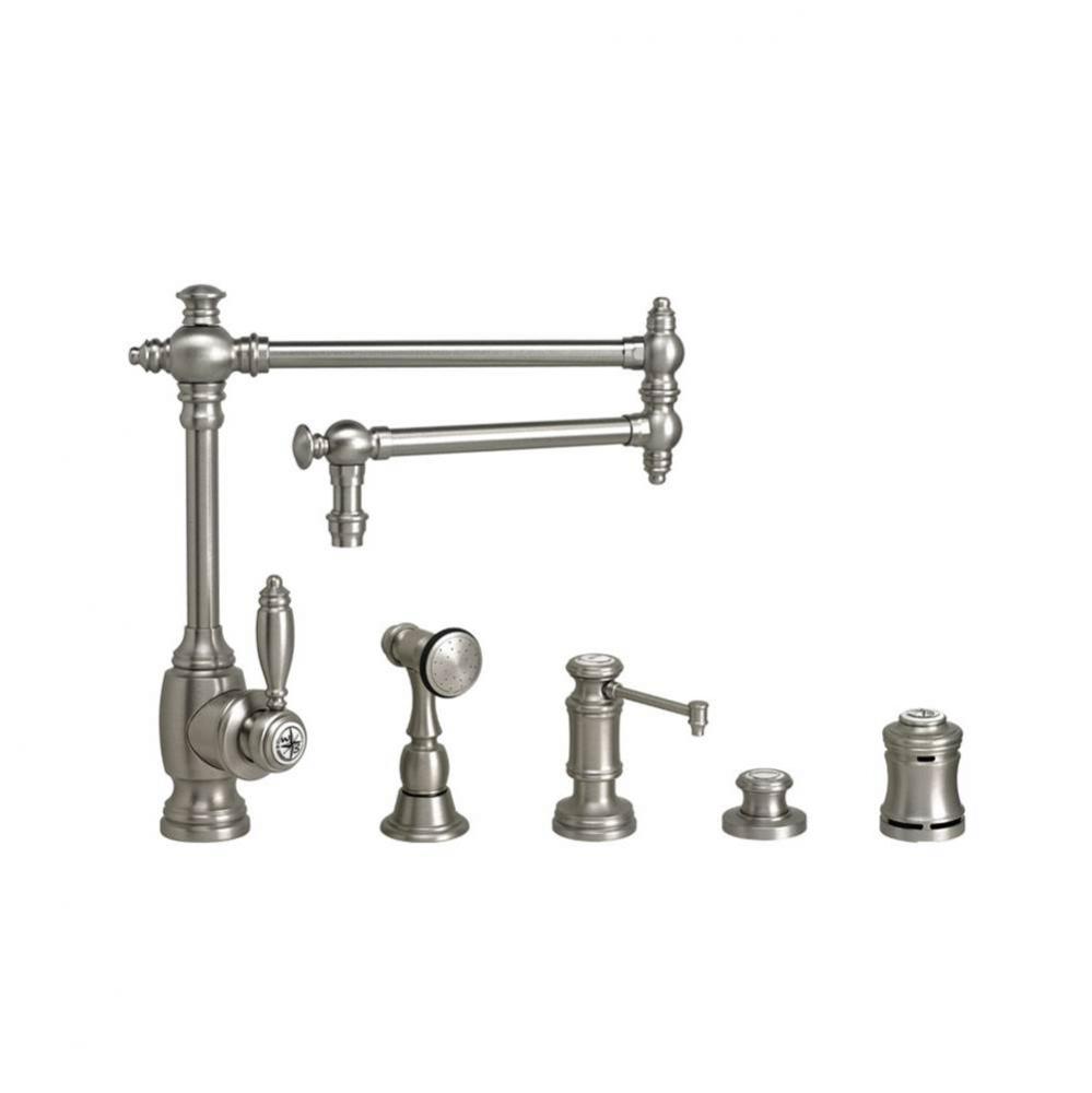 Waterstone Towson Kitchen Faucet - 18'' Articulated Spout - 4pc. Suite