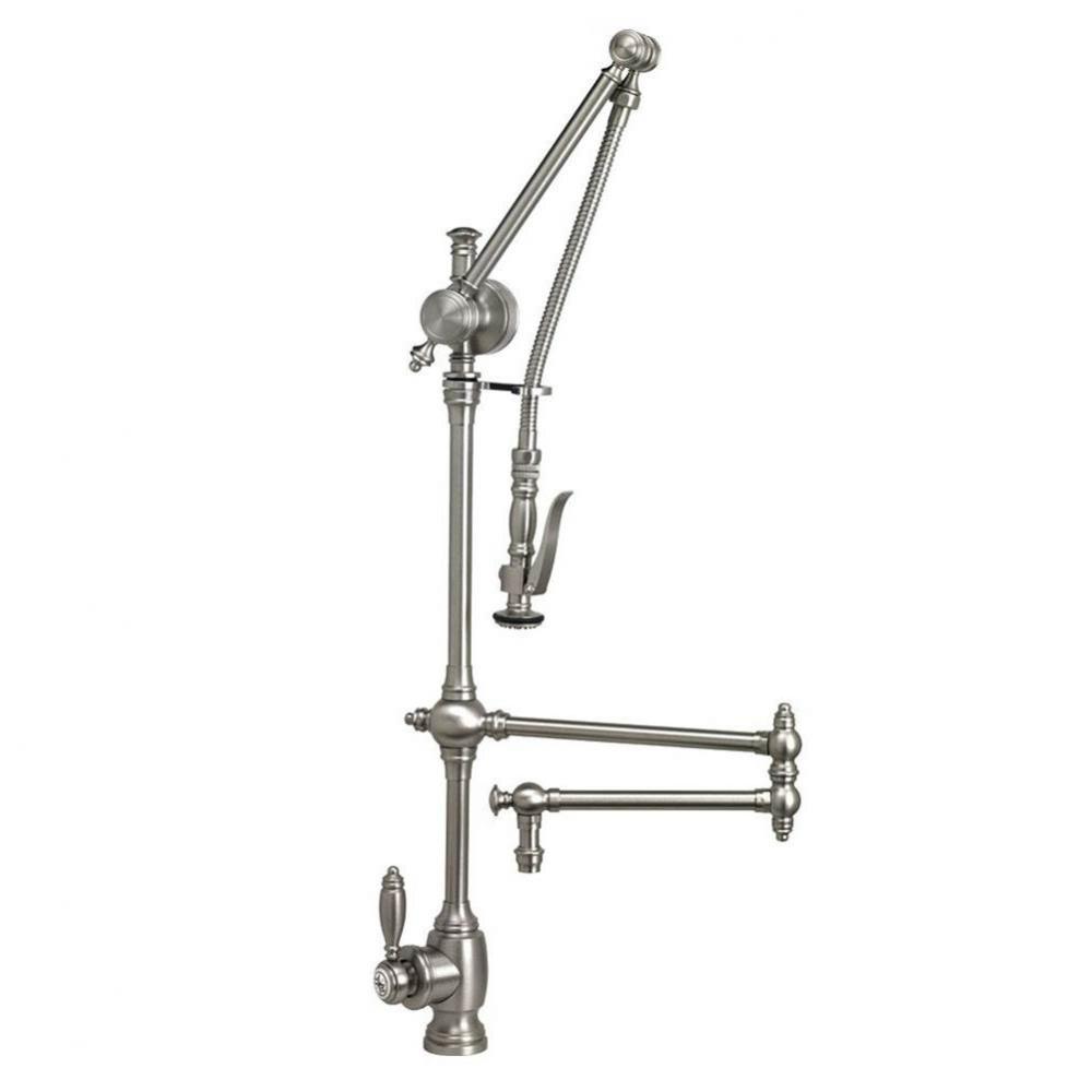Waterstone Traditional Gantry Pulldown Faucet - 18'' Articulated Spout
