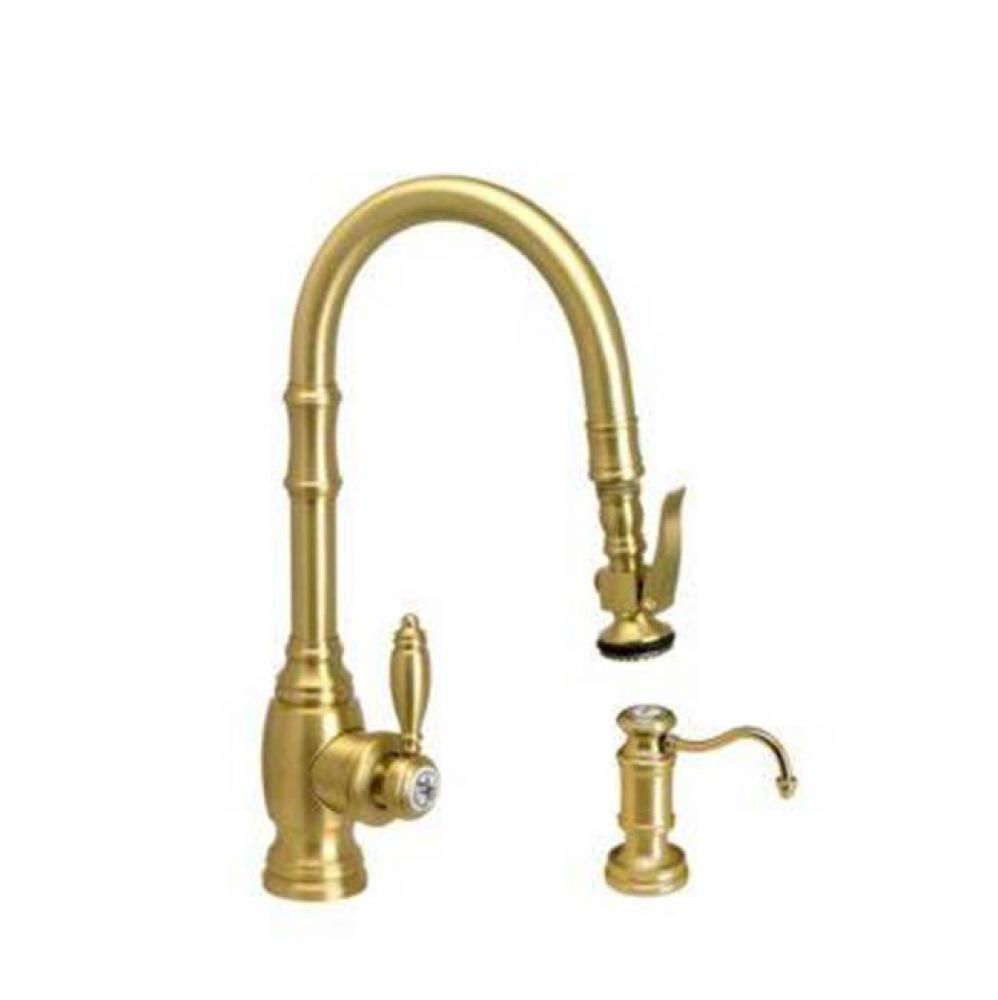Waterstone Traditional Prep Size PLP Pulldown Faucet - Angled Spout - 2pc. Suite