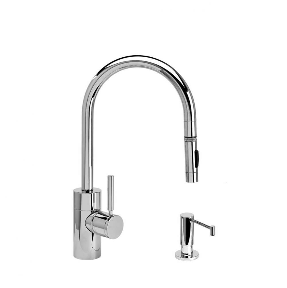 Waterstone Contemporary PLP Pulldown Faucet - Toggle Sprayer - 2pc. Suite