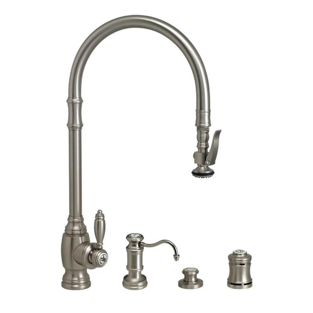 Waterstone Traditional Extended Reach PLP Pulldown Faucet - 4pc. Suite