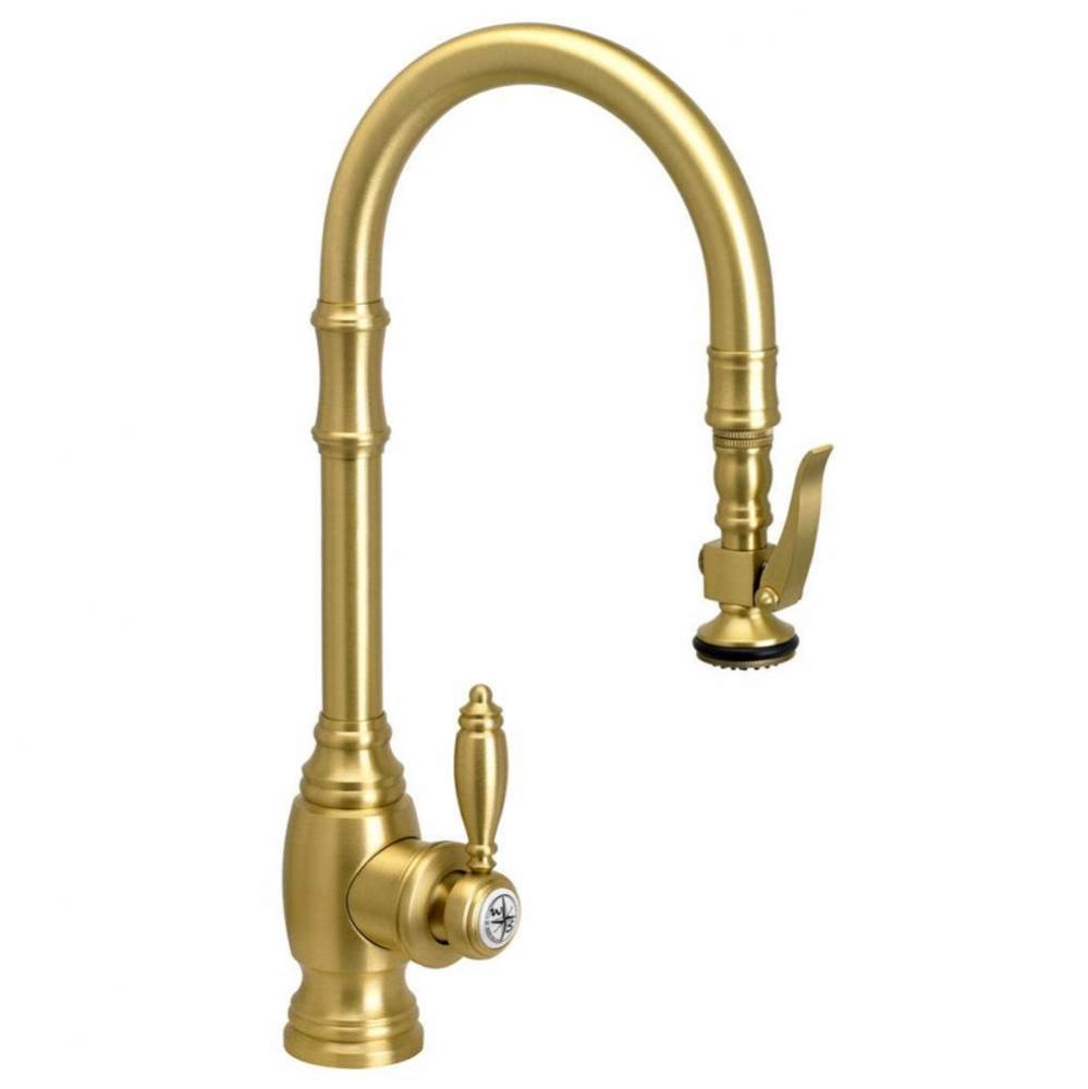Waterstone Traditional Prep Size PLP Pulldown Faucet - Angled Spout