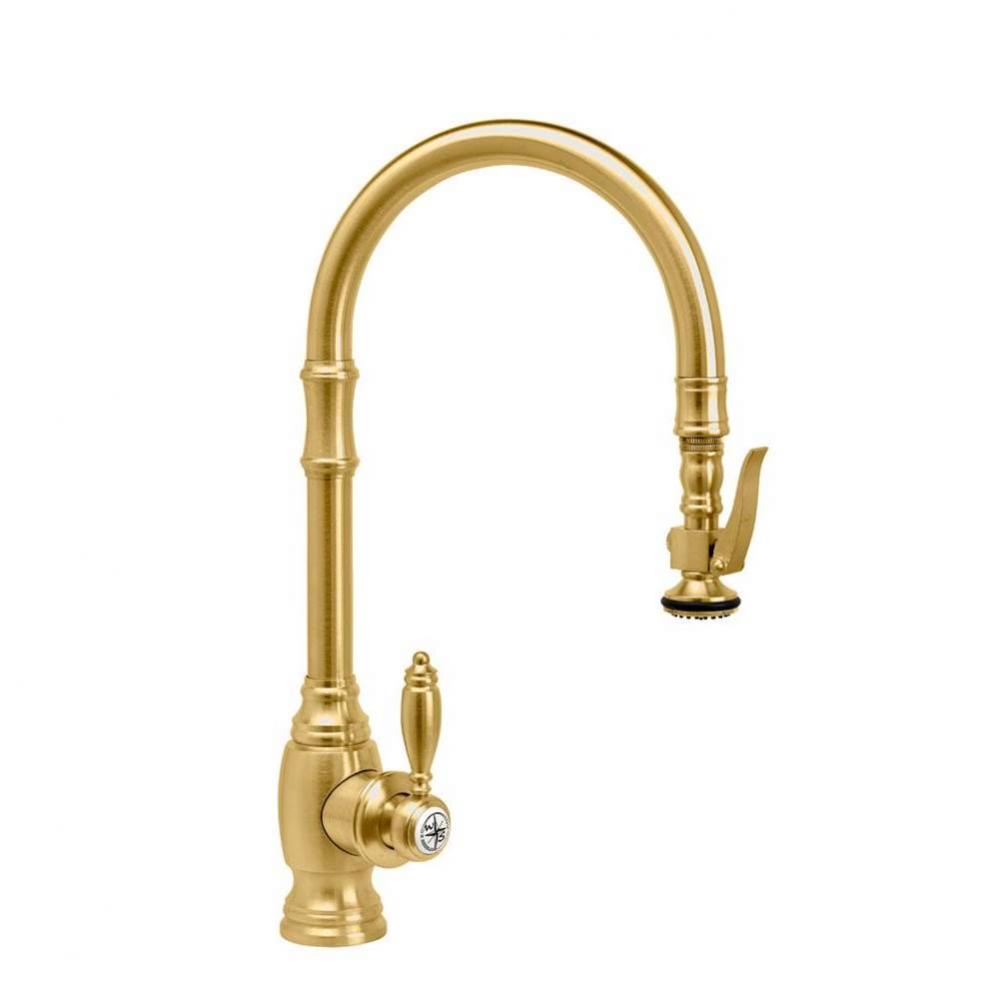 Waterstone Traditional Prep Size PLP Pulldown Faucet - Angled Spout