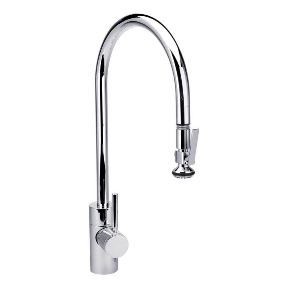 Waterstone Contemporary Extended Reach PLP Pulldown Faucet - Lever Sprayer