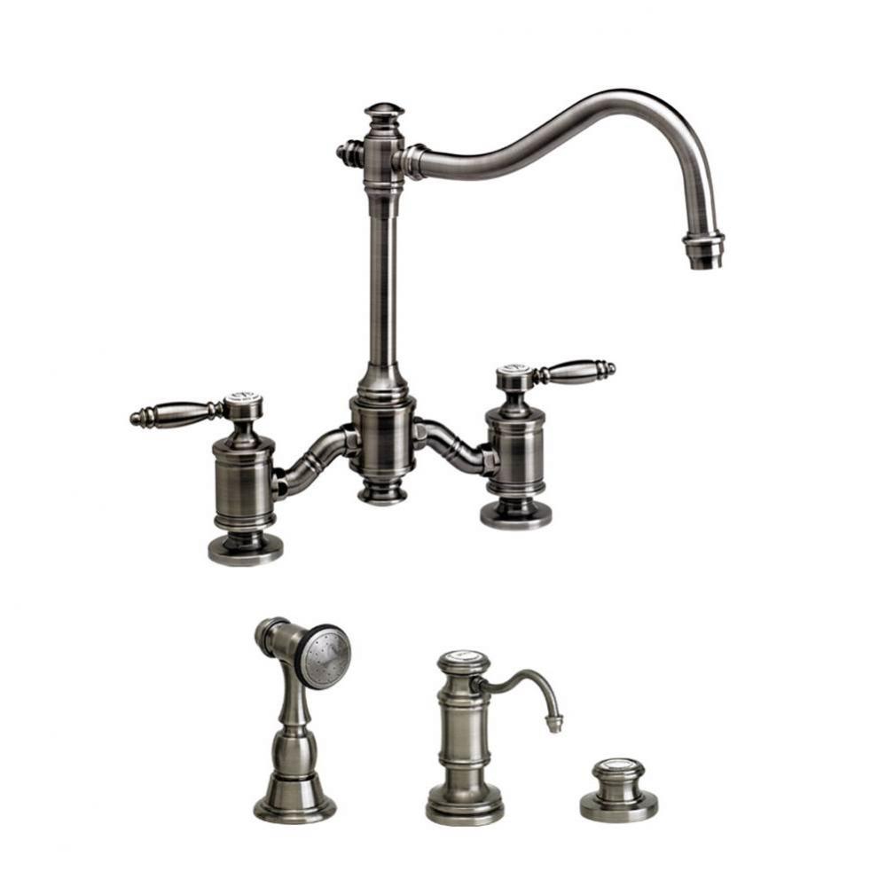 Waterstone Annapolis Bridge Faucet - Lever Handles - 3pc. Suite