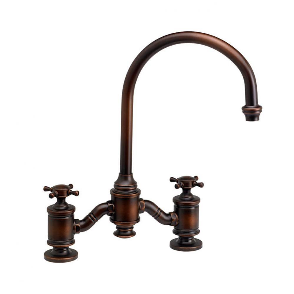 Waterstone Hampton Bridge Faucet - Cross Handles