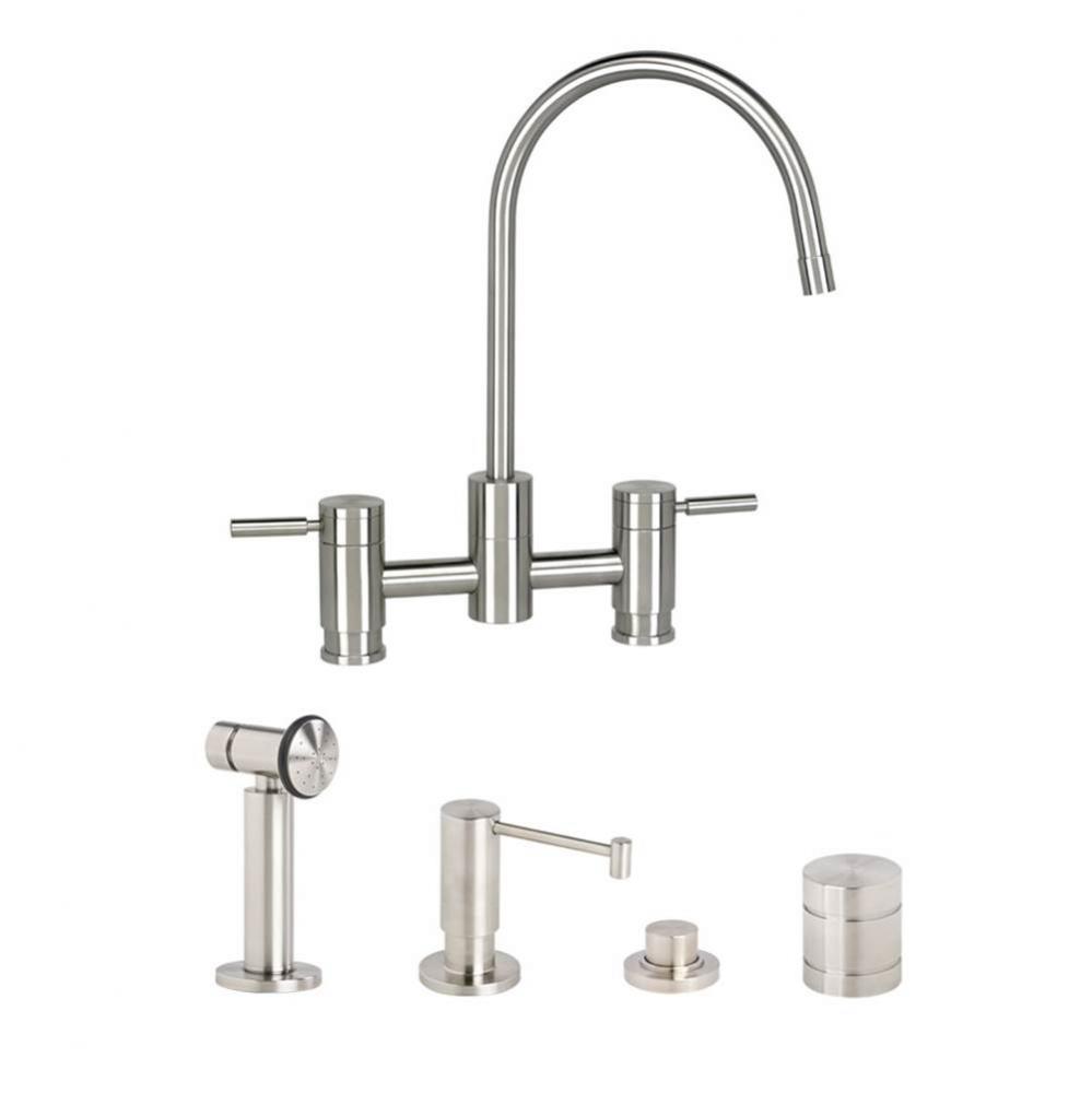 Waterstone Parche Bridge Faucet - 4pc. Suite