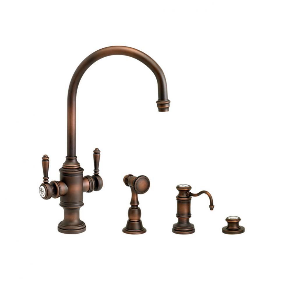 Waterstone Hampton Two Handle Kitchen Faucet - 3pc. Suite