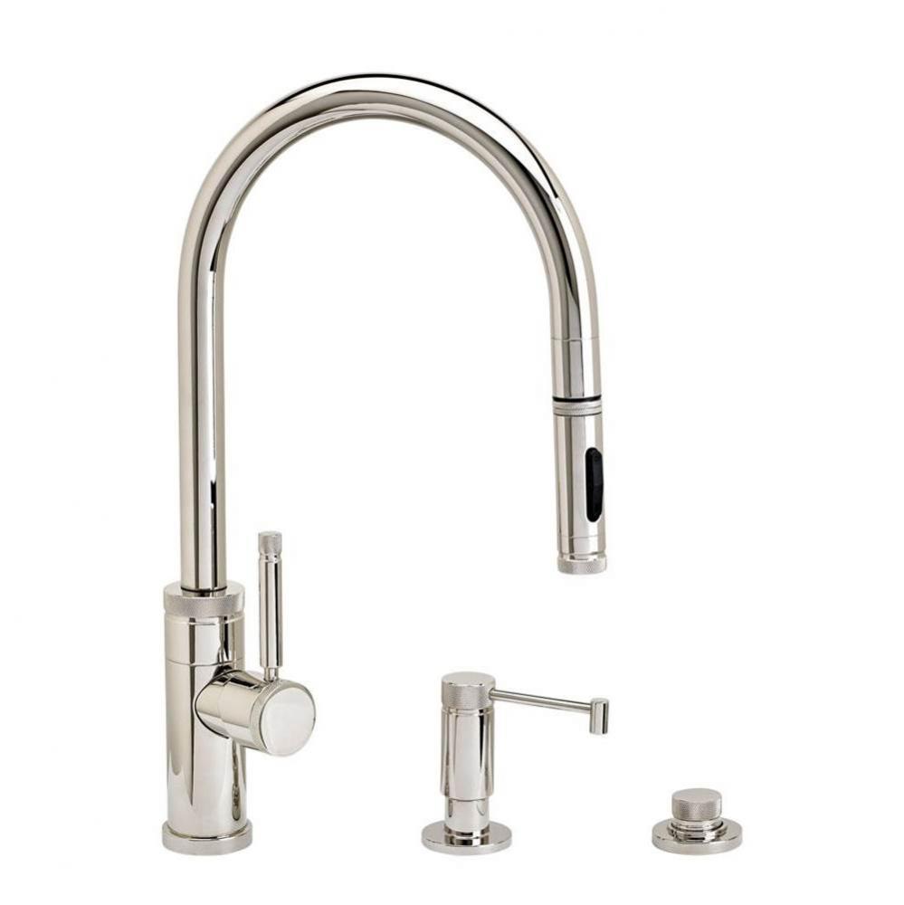 Waterstone Industrial PLP Pulldown Faucet -Toggle Sprayer - 3pc. Suite