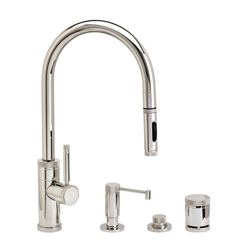 Waterstone Industrial PLP Pulldown Faucet -Toggle Sprayer - 4pc. Suite