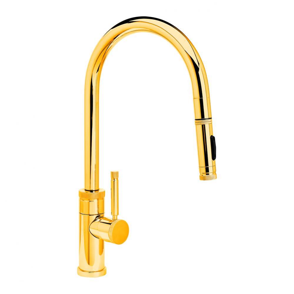 Waterstone Industrial PLP Pulldown Faucet - Toggle Sprayer - Angled Spout