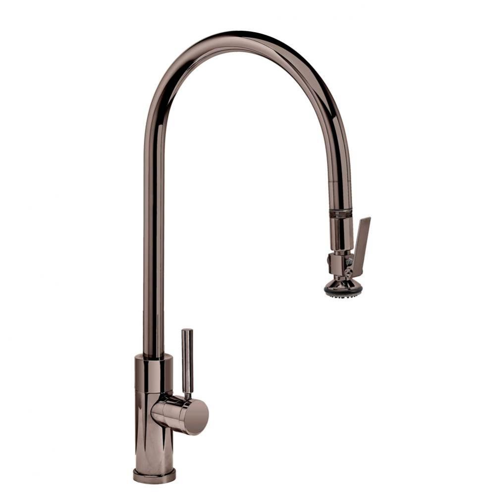 Waterstone Modern Extended Reach PLP Pulldown Faucet - Lever Sprayer