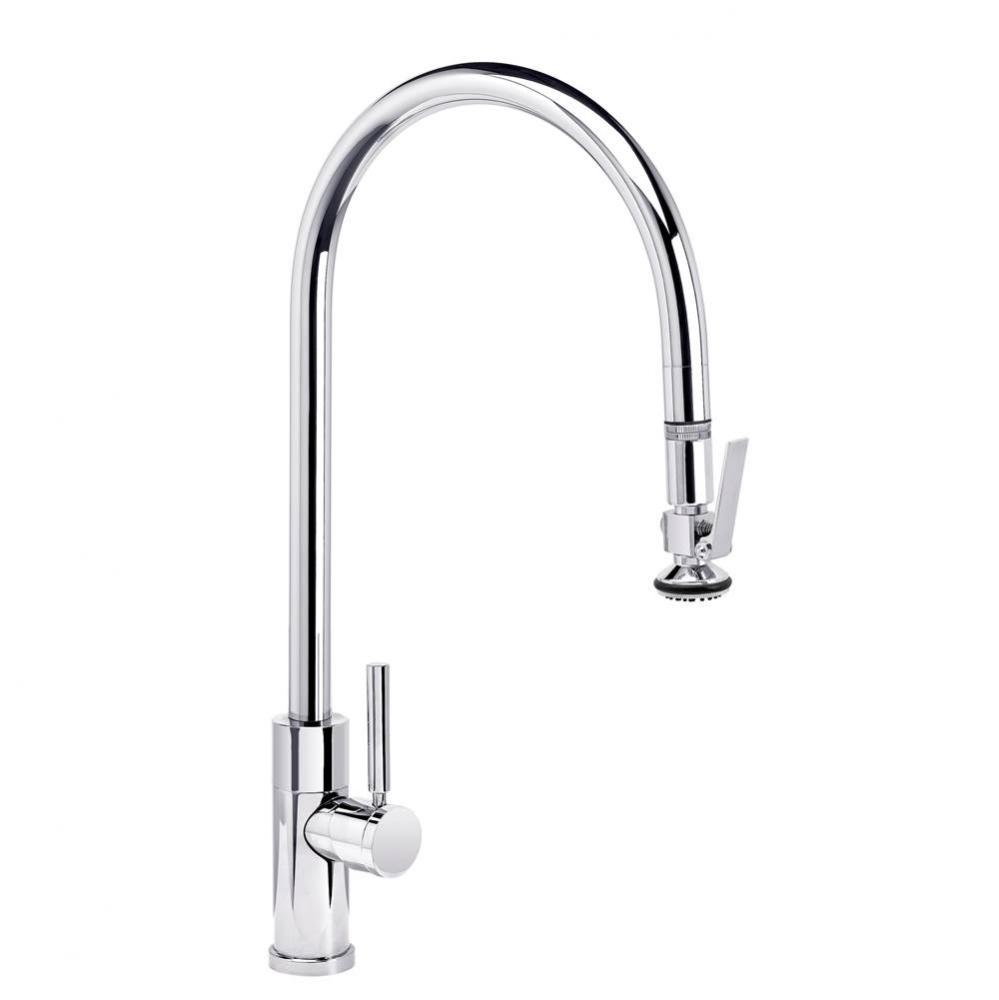 Waterstone Modern Extended Reach PLP Pulldown Faucet - Lever Sprayer
