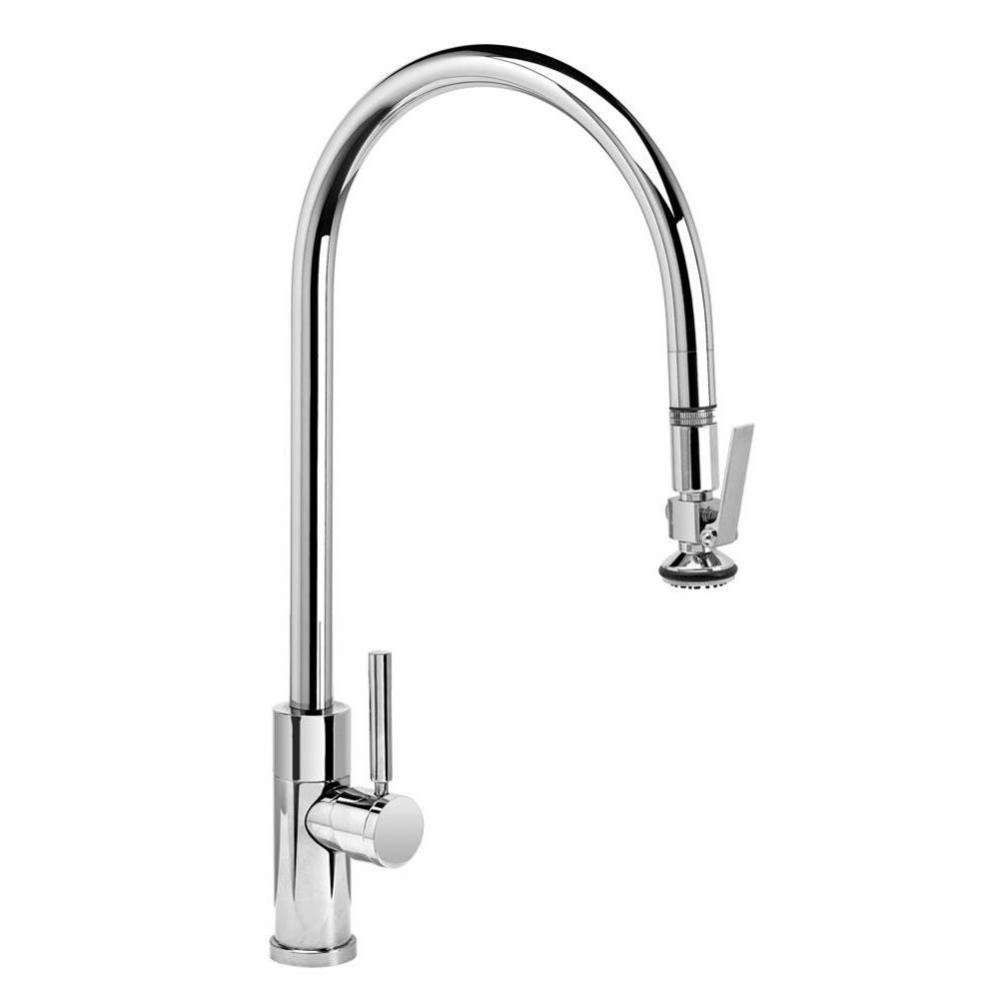 Waterstone Modern Extended Reach PLP Pulldown Faucet - Lever Sprayer