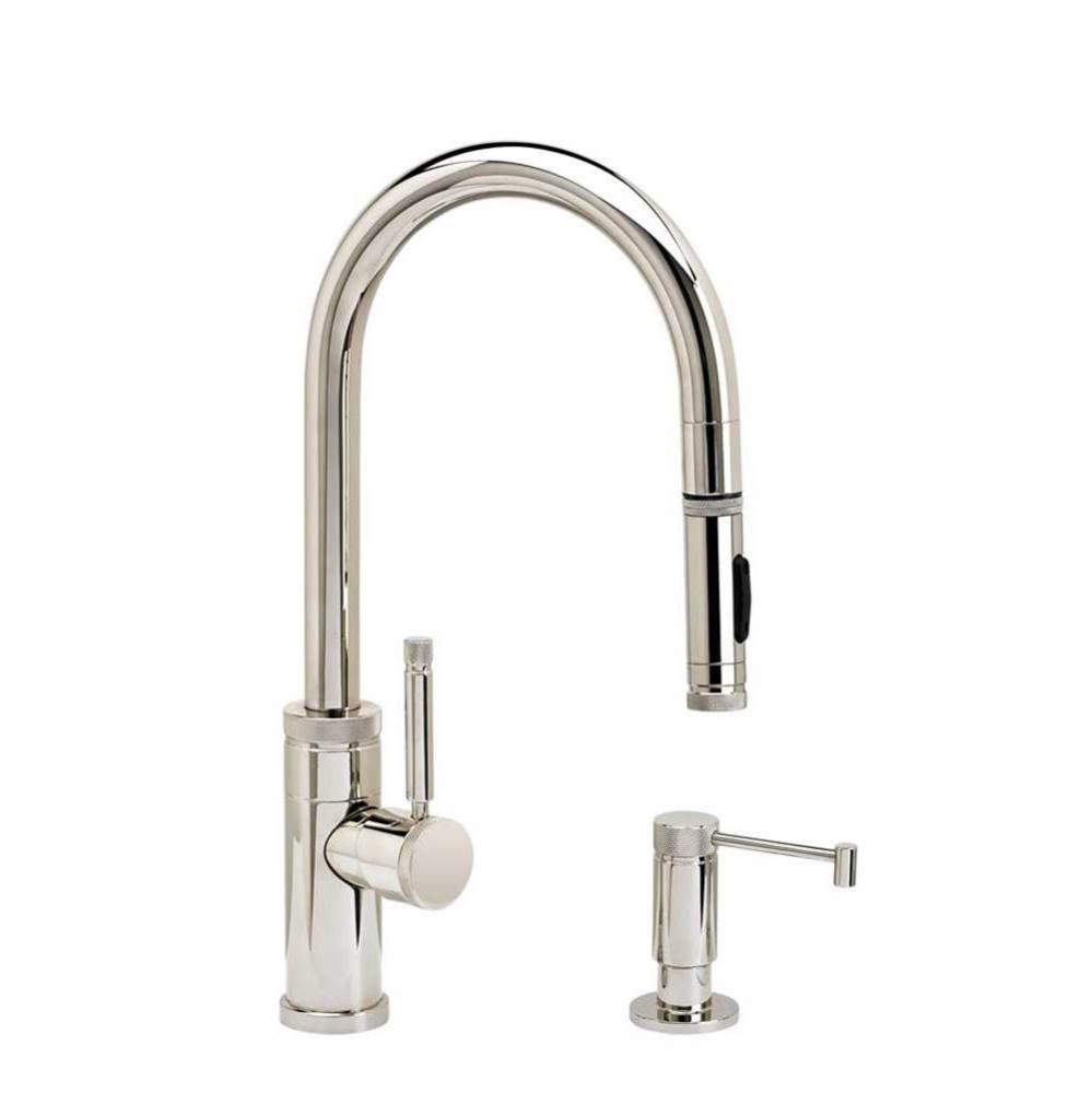 Waterstone Industrial Prep Size PLP Pulldown Faucet - Toggle Sprayer - 2pc. Suite