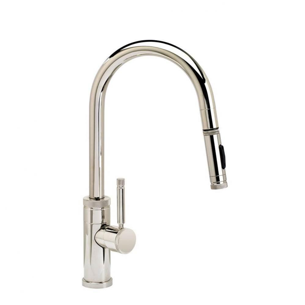 Waterstone Industrial Prep Size PLP Pulldown Faucet - Toggle Sprayer - Angled Spout