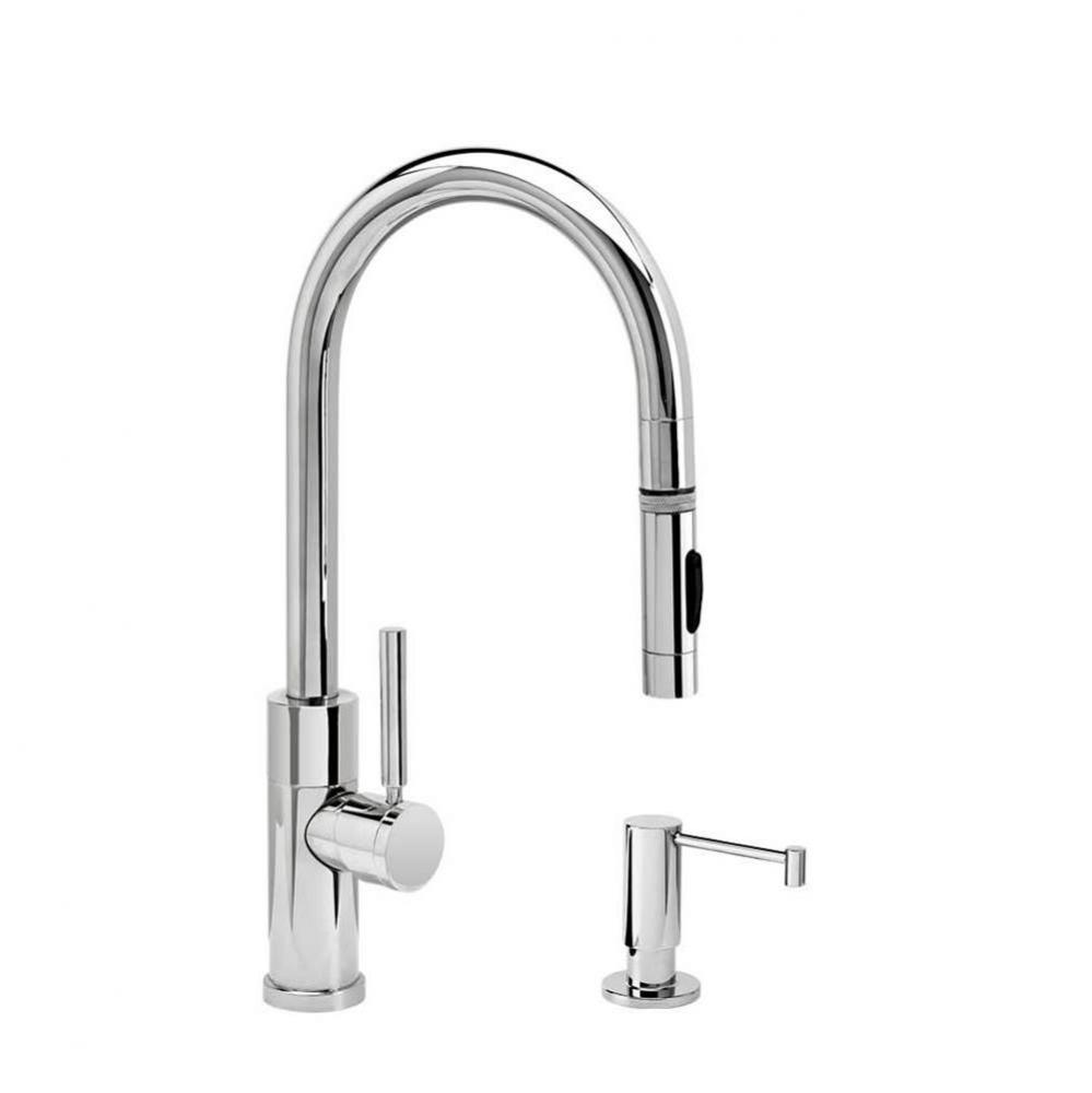 Waterstone Modern Prep Size PLP Pulldown Faucet - Toggle Sprayer - 2pc. Suite