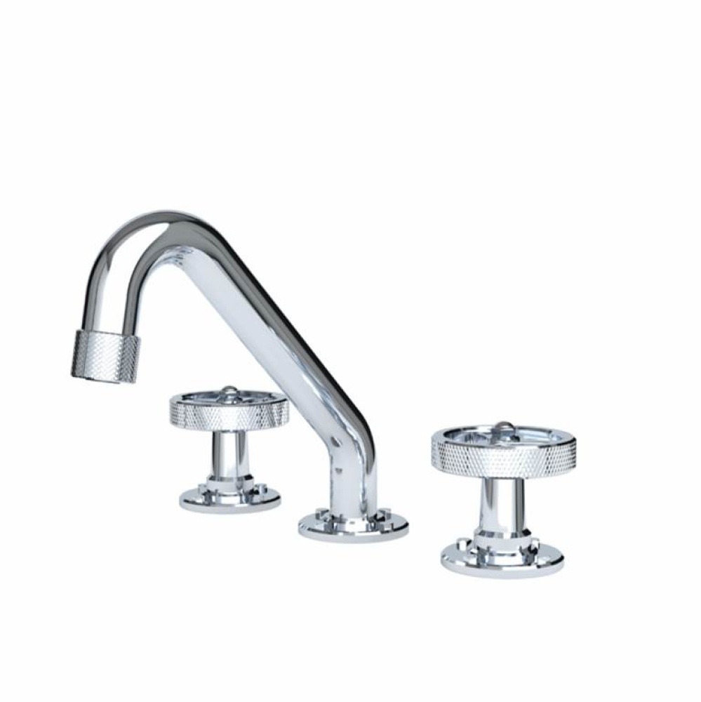 Argonaut Widespread Lavatory Faucet, Round Handles Chrome