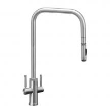 Waterstone 10202-CH - Fulton Industrial Extended Reach 2 Handle Plp Faucet - Toggle Sprayer