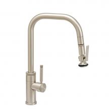 Waterstone 10270-SG - Waterstone Fulton Industrial PLP Pulldown Faucet - Angled Spout - Lever Sprayer