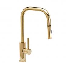 Waterstone 10320-SG - Waterstone Fulton Modern PLP Pulldown Faucet - Angled Spout - Toggle Sprayer