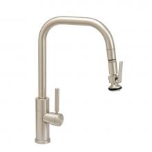 Waterstone 10370-PG - Waterstone Fulton Modern PLP Pulldown Faucet - Angled Spout - Toggle Sprayer