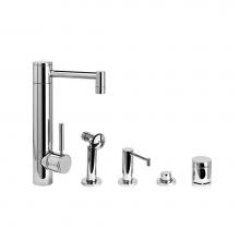 Waterstone 3500-4-SG - Waterstone Hunley Prep Faucet - 4pc. Suite