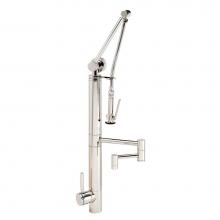 Waterstone 3710-12-CD - Waterstone Contemporary Gantry Pulldown Faucet - 12'' Articulated Spout