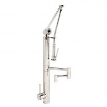Waterstone 3710-12-UPB - Waterstone Contemporary Gantry Pulldown Faucet - 12'' Articulated Spout