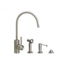 Waterstone 3800-3-SG - Waterstone Parche Kitchen Faucet - 3pc. Suite