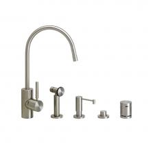 Waterstone 3800-4-SG - Waterstone Parche Kitchen Faucet - 4pc. Suite