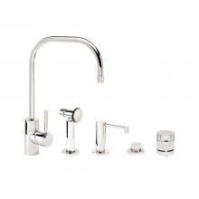 Waterstone 3825-4-SG - Waterstone Fulton Kitchen Faucet - 4pc. Suite