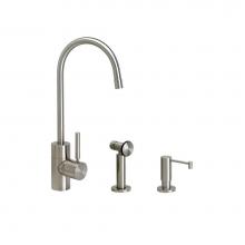 Waterstone 3900-2-SG - Waterstone Parche Prep Faucet - 2pc. Suite