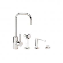 Waterstone 3925-3-SG - Waterstone Fulton Prep Faucet - 3pc. Suite