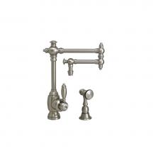 Waterstone 4100-12-1-SG - Waterstone Towson Kitchen Faucet - 12'' Articulated Spout w/ Side Spray