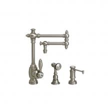 Waterstone 4100-12-2-PG - Waterstone Towson Kitchen Faucet - 12'' Articulated Spout - 2pc. Suite