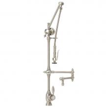 Waterstone 4410-18-SG - Waterstone Traditional Gantry Pulldown Faucet - 18'' Articulated Spout