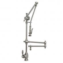 Waterstone 4410-18-CD - Waterstone Traditional Gantry Pulldown Faucet - 18'' Articulated Spout