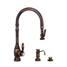 Waterstone 5600-3-SG - Waterstone Traditional PLP Pulldown Faucet - 3pc. Suite