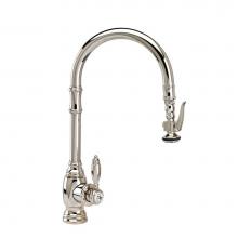 Waterstone 5610-2-CH - Waterstone Traditional PLP Pulldown Faucet - Angled Spout - 2pc. Suite