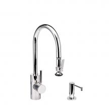 Waterstone 5800-2-SG - Waterstone Contemporary PLP Pulldown Faucet - Lever Sprayer - 2pc. Suite