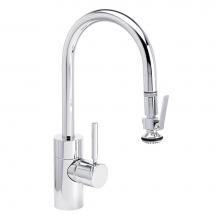 Waterstone 5930-CH - Waterstone Contemporary Prep Size PLP Pulldown Faucet - Lever Sprayer