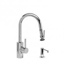 Waterstone 5940-2-PG - Waterstone Contemporary Prep Size PLP Pulldown Faucet - Lever Sprayer - 2pc. Suite