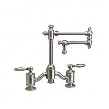 Waterstone 6100-12-CD - Waterstone Towson Bridge Faucet - 12'' Articulated Spout - Lever Handles