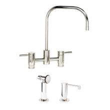 Waterstone 7825-2-PG - Waterstone Fulton Bridge Faucet - 2pc. Suite