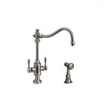 Waterstone 8020-1-SG - Waterstone Annapolis Two Handle Kitchen Faucet w/ Side Spray