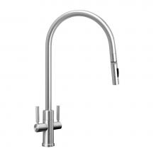 Waterstone 9352-CH - Modern Extended Reach 2 Handle Plp Pulldown Faucet - Toggle Sprayer